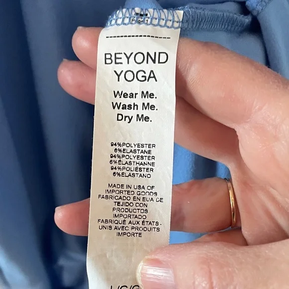 Beyond Yoga Featherweight Getaway Dress Size Large in Flower Blue Heather - Picture 11 of 11